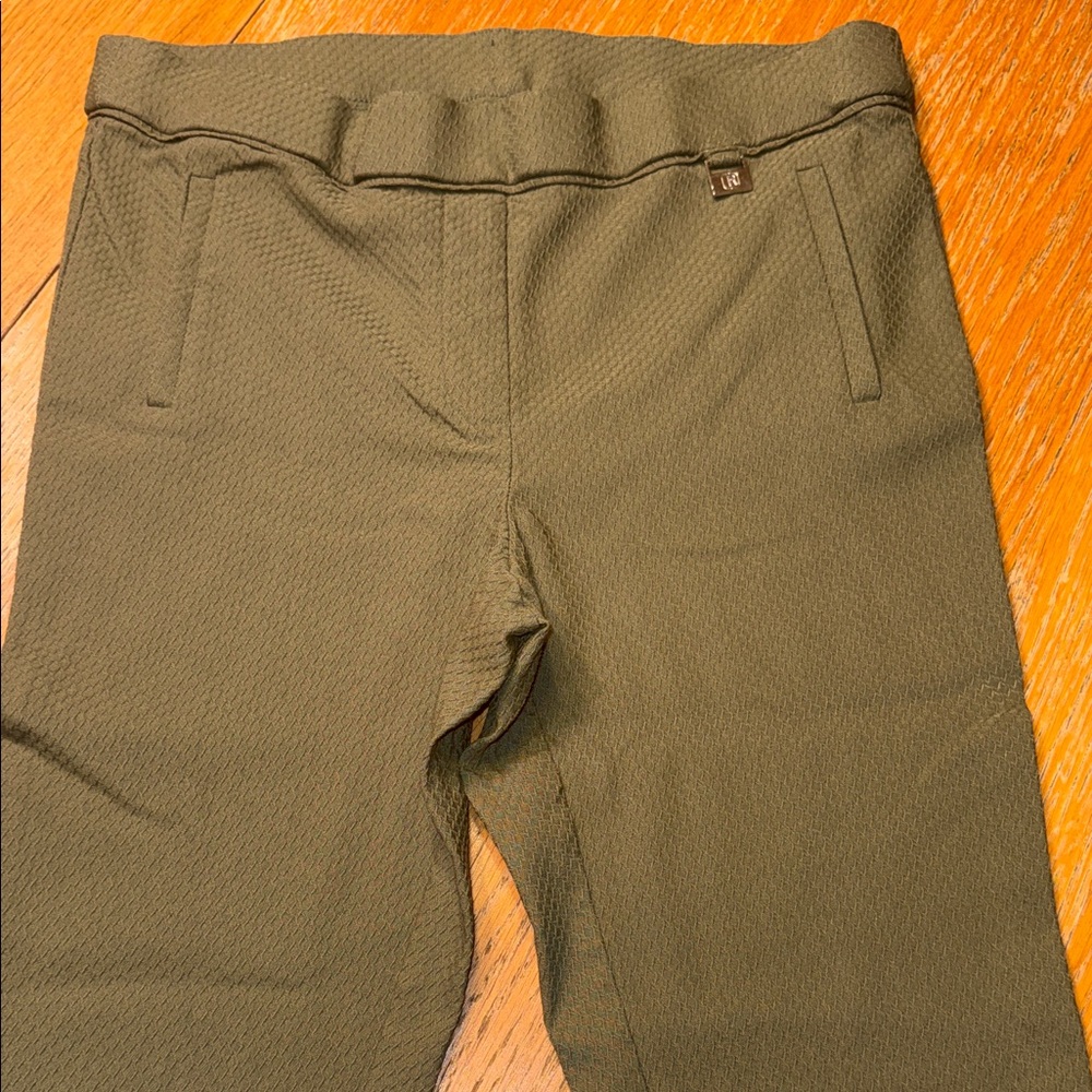 Rafaella Khaki Textured Women's Trousers